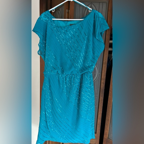 Vince Camuto Blue Caribbean Dress 14 - Picture 2 of 9